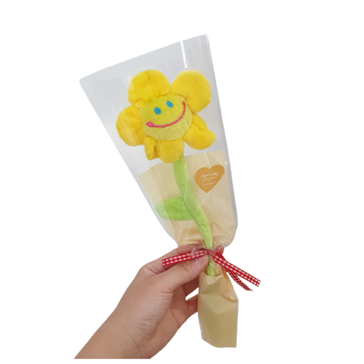 바나나스푼 스마일 꽃인형 한송이