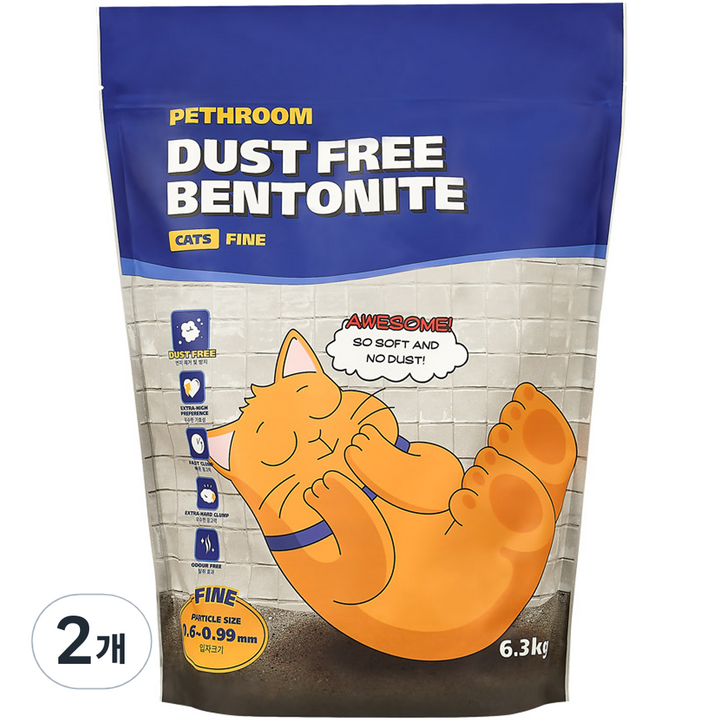 페스룸  벤토나이트 고양이 모래