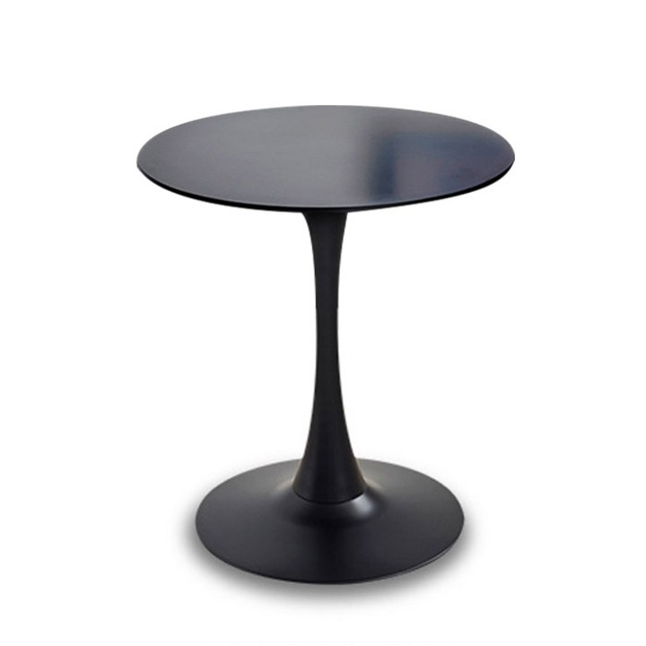 마켓플랜 피렌체 원형 테이블 70cm, 블랙