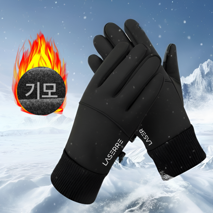 라세르 스마트폰 터치 기모 스포츠 방한 장갑