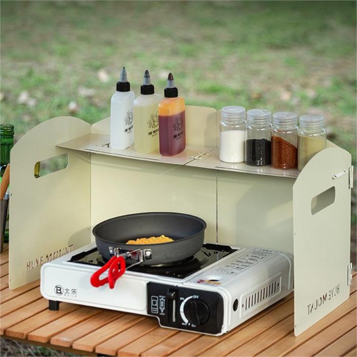 laderive캠핑 버너 바람막이 확장성 선반 4단 접이식전용 가방 세트