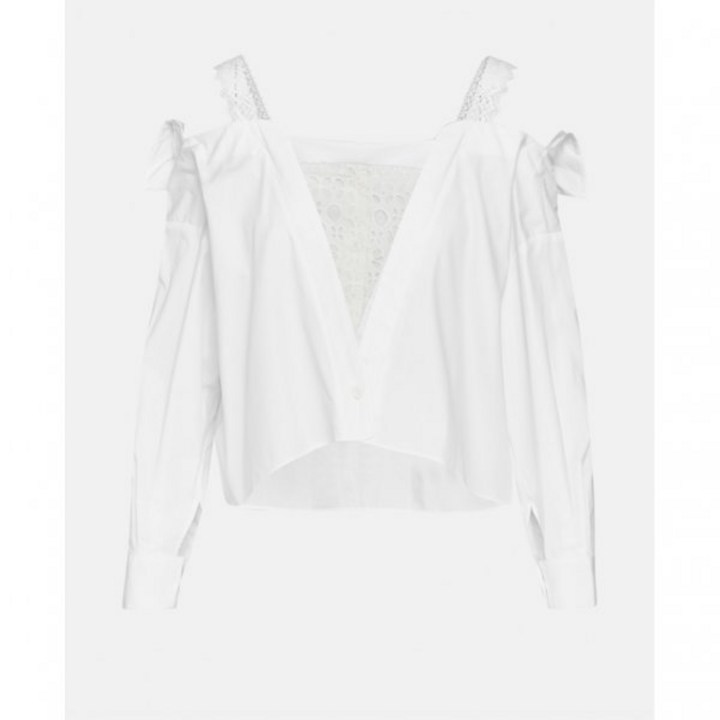 Maje 마쥬 여성 쉬폰 블라우스 셔츠 Colour 화이트 3263123320