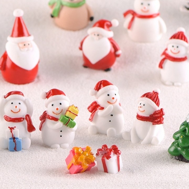 산타모형 산타 눈사람 루돌프 트리 크리스마스 미니어처 피규어 테라리움재료