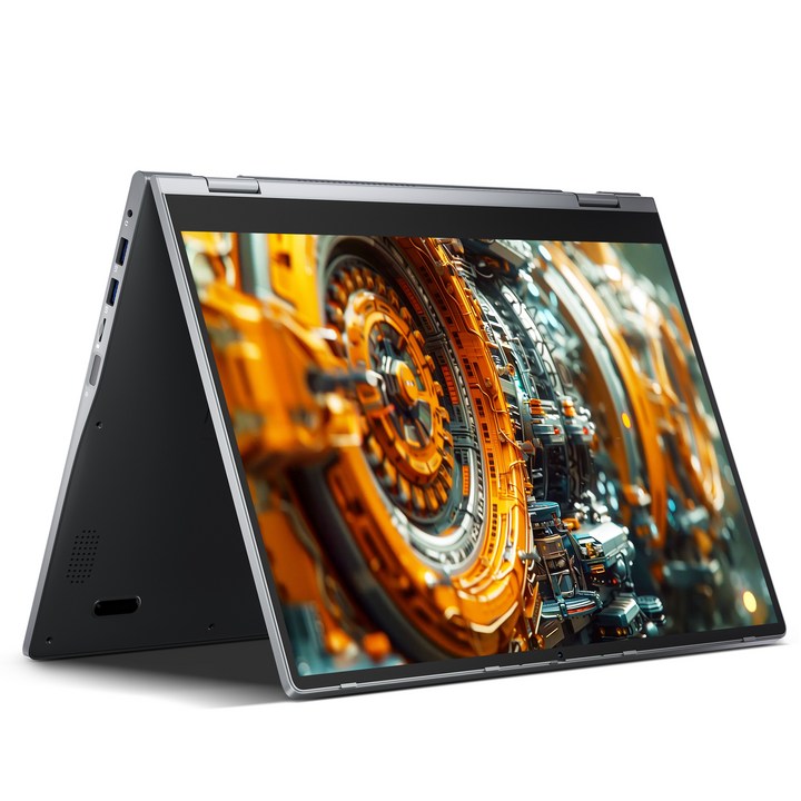 JUMPER 노트북 2-in-1 16인치 접이식 터치스크린 N5095 프로세서 지문인식 WiFi6 Windows 11 home, 회색, J1 NY02, 128GB, 4GB, WIN11 Home