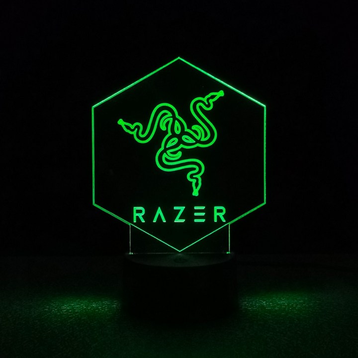 레이저 Team Razer Floor Rug 팀 게이밍 골리아투스 컨트롤 LED 조명 무드등 피규어 라이트 침실등 수유등, B.A블랙 베이스 16색 로커터치