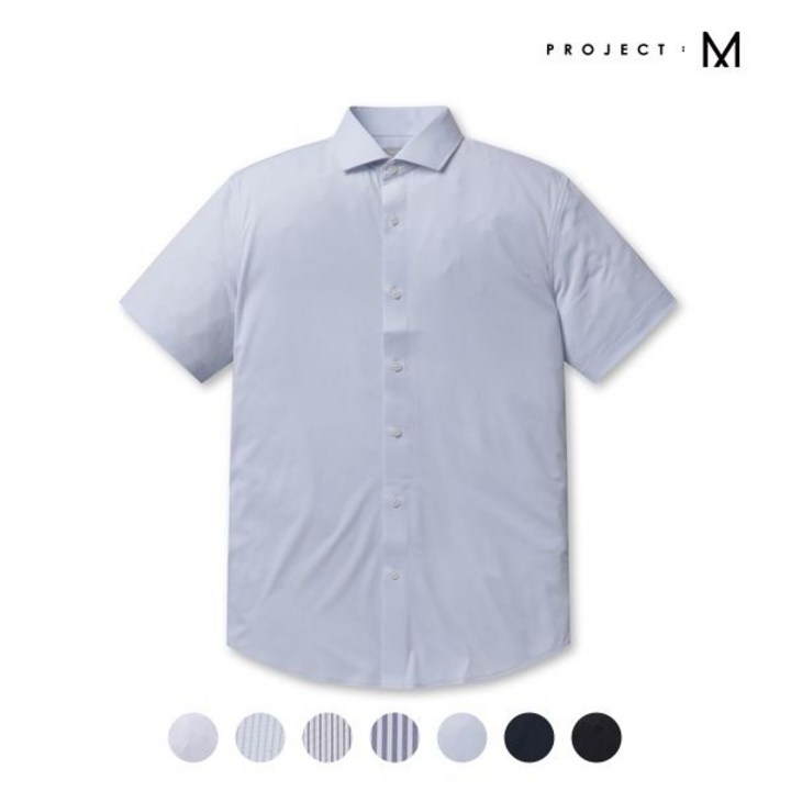 패션플러스프로젝트엠프로젝트엠 남성 트리코트 퍼펙트 반팔 셔츠EPD5WC1931 695979