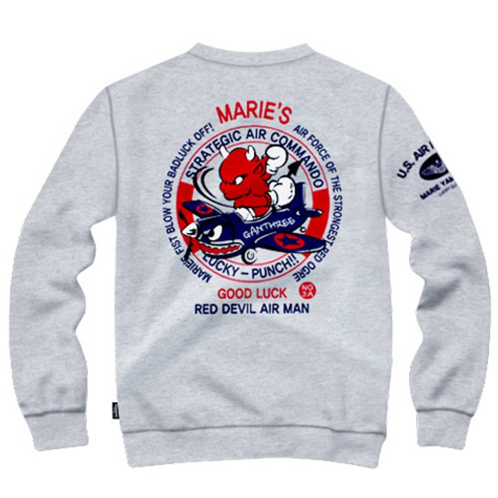 간쓰리 바머 국내생산 디자이너 맨투맨