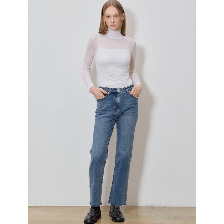 쉬즈미스 프레이드 부츠컷 데님팬츠 택가격 198000원