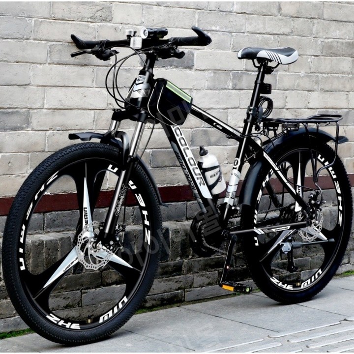 MTB 산악 자전거 입문용 출퇴근용 통학용 30단 로드 자전거 24인치 26인치, 스포크휠 블랙레드