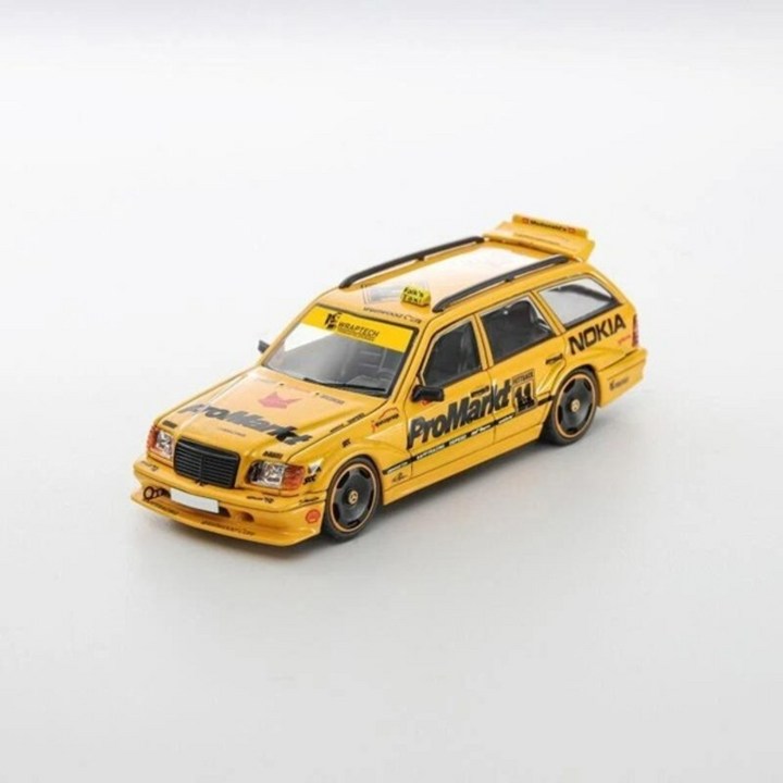 Mortal 1:64 메르세데스 벤츠 웨건 S124 T MODEII EVO2 - 옐로우 택시 버전
