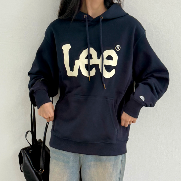 (매장정품) LEE 리 후드티 후드 티셔츠 남성 여성 긴팔 맨투맨 + 스포닉스 양말