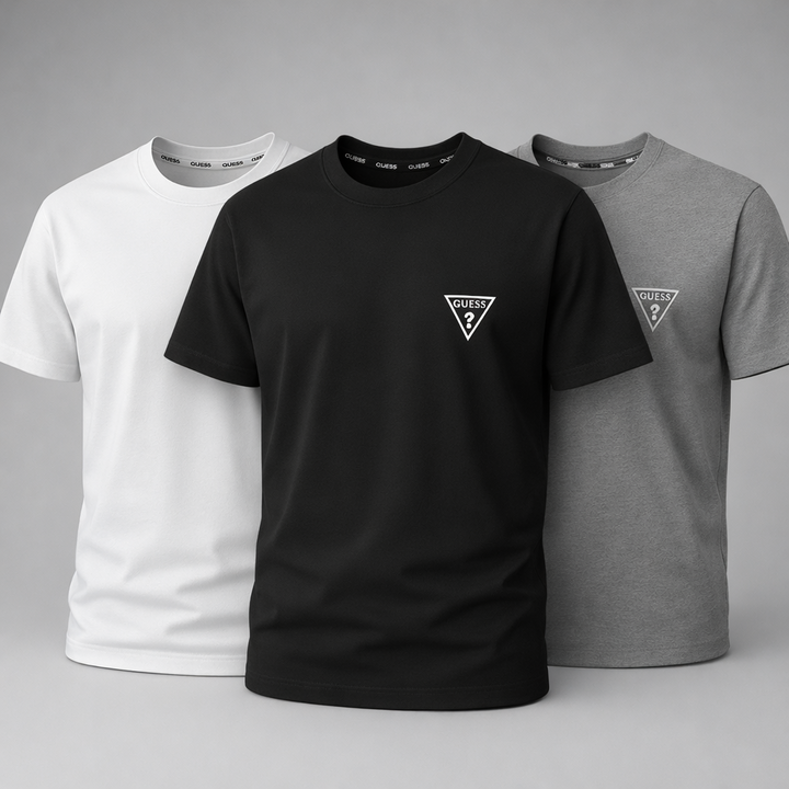한국정품 게스 남자 반팔티 guess 면티 티셔츠 20수 3Pack