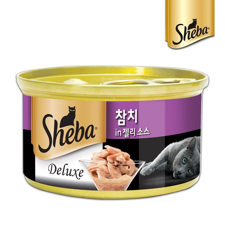 (25.5.8) 쉬바 고양이캔 참치와 젤리 소스 85g, 1개, 85g