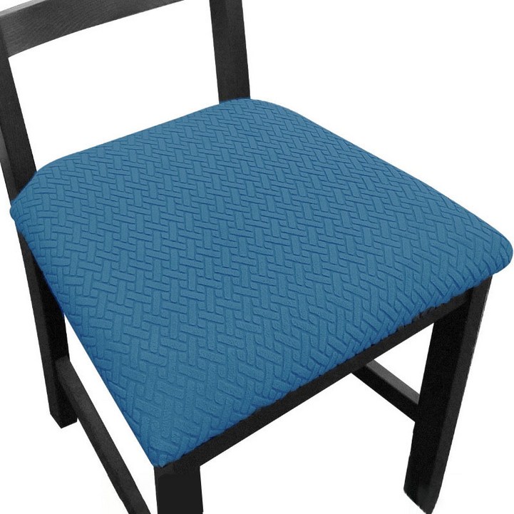 다해유 간편히 씌울수 있는 의자 커버, 블루
