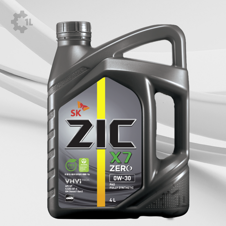 엔진오일 ZIC ZERO 0W30 4L 가솔린 엔진오일