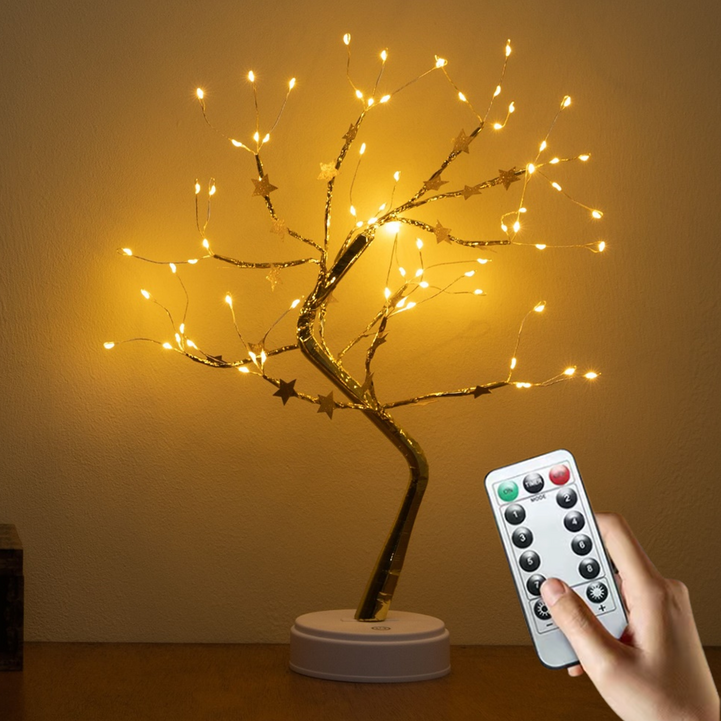 이코노미쿠스 LED 무선 감성 나무 침대 간접 조명 전등 수면등 무드등 크리스마스 - 투데이밈