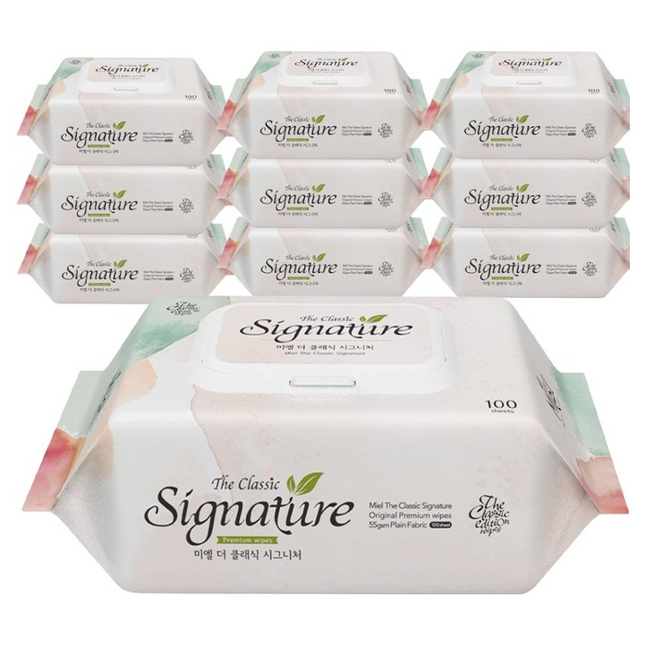 미엘 더 클래식 시그니처 물티슈 캡형