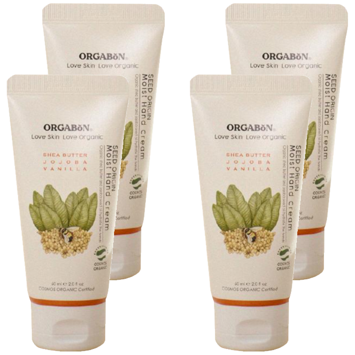 오가본 씨앗품은 유기농 촉촉 유아용 핸드크림, 4개, 60ml