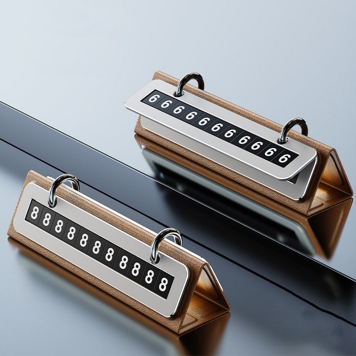 Ez2mk 크리에이티브 캘린더식 듀얼 주차 번호판 MS1200