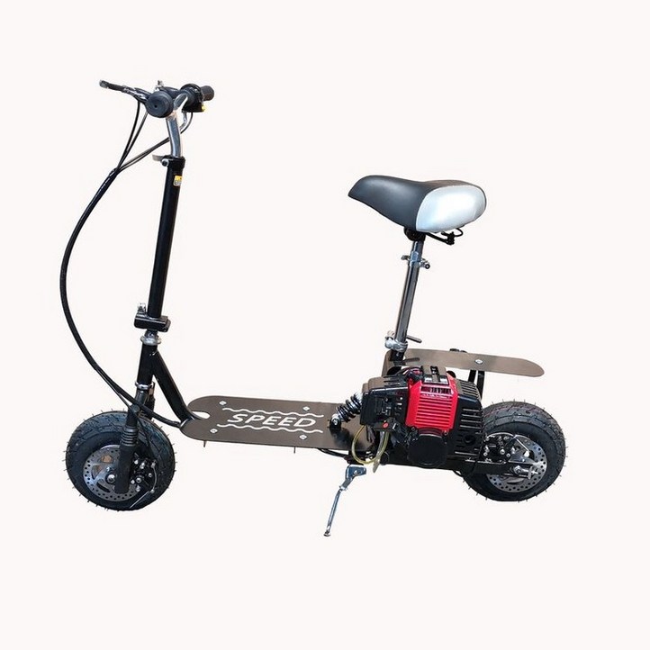 킥보드 휴대용 엔진 운전 2륜 휘발유 49cc 가스 스쿠터 미니 소형 페달 접이식 스쿠터 2 행정 단순 스케이트 보드 2 륜 연료 스쿠터