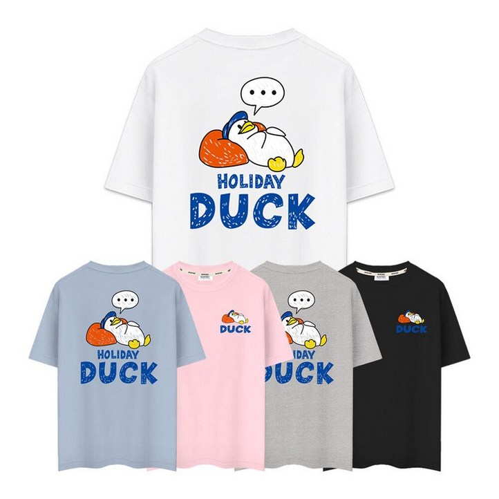 제네브 비침없는 기능성 쿨코튼 20수 반팔티 홀리데이덕