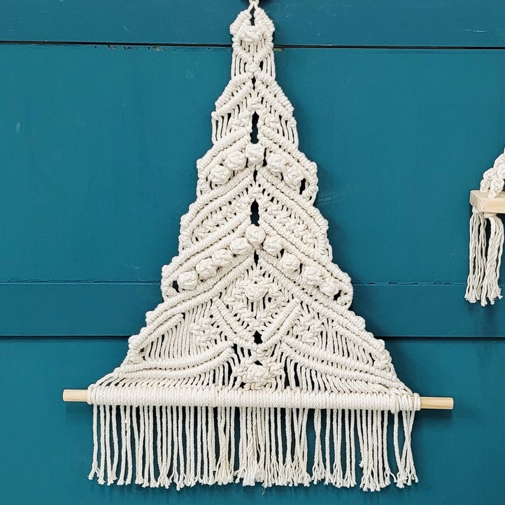 샹들리에 마크라메 벽트리 감성 크리스마스 인테리어 장식 소품 DIY 셀프인테리어, 단품