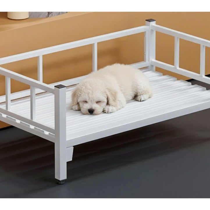 제니핑 애견 침대 철제 프레임 국내 당일출고 대형견 평상 애완견 실내 야외 여름