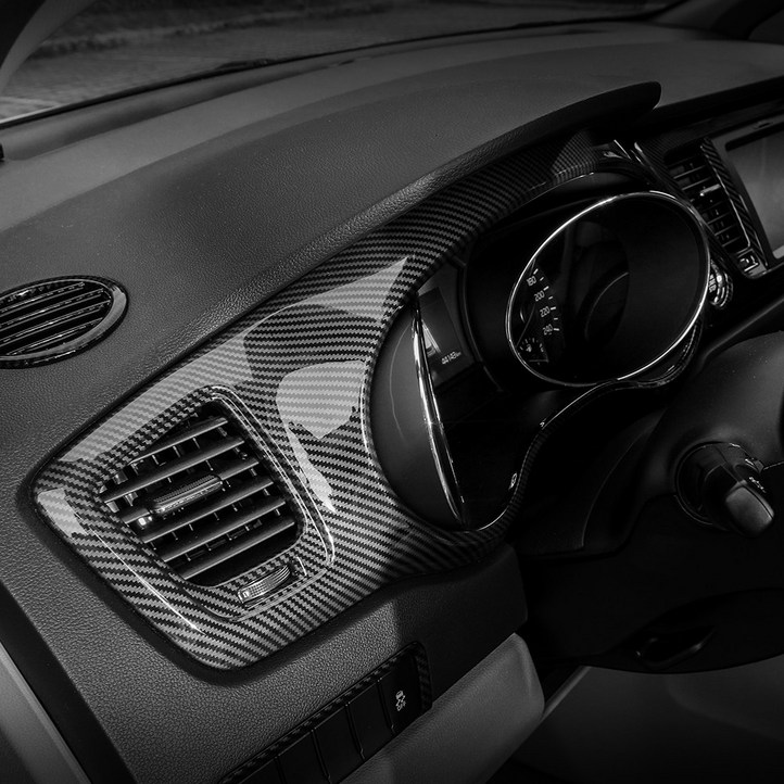 유투카 호환 올뉴 더뉴카니발 튜닝 용품 우드 카본 몰딩 대쉬보드 프레임 커버 실내 인테리어 스크래치 방지커버, 올뉴카니발더뉴카니발