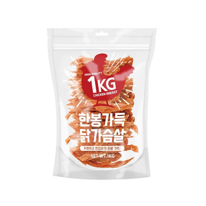 강아지닭가슴살간식 한봉가득 사사미 강아지 간식 1kg