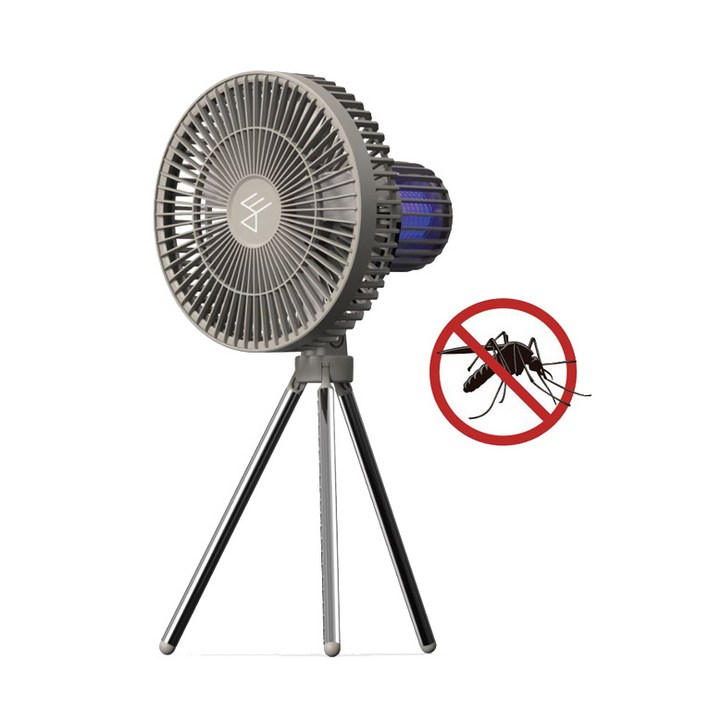 10000mah탑재 BLDC 모기퇴치등 내장 무선선풍기, LED 감성 캠핑