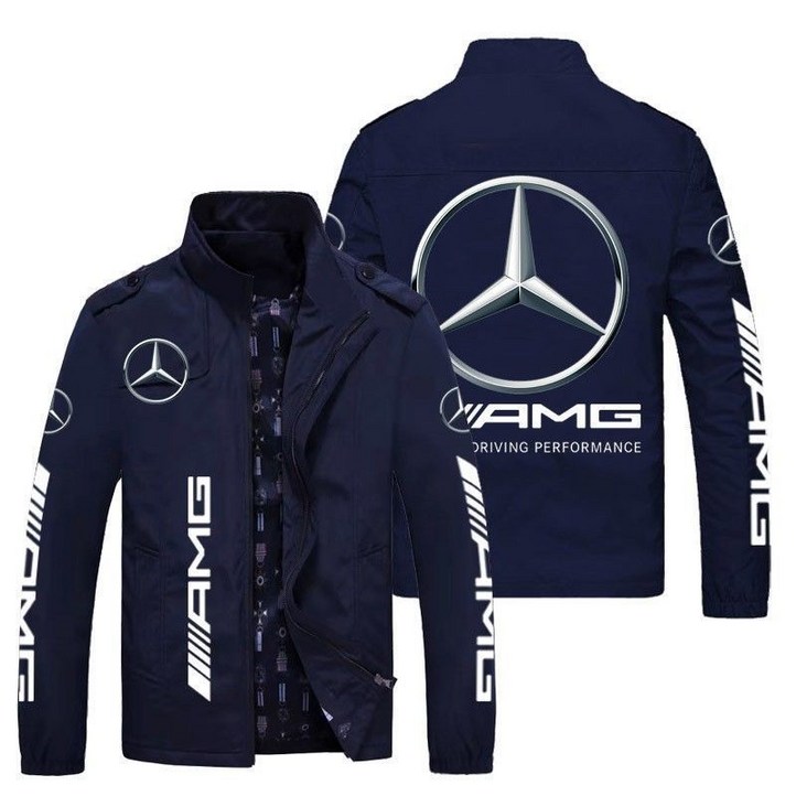 봄 가을 인기 바이크자켓 빈티지 AMG 벤츠 오토바이 라이딩 바람막이 자켓 점퍼