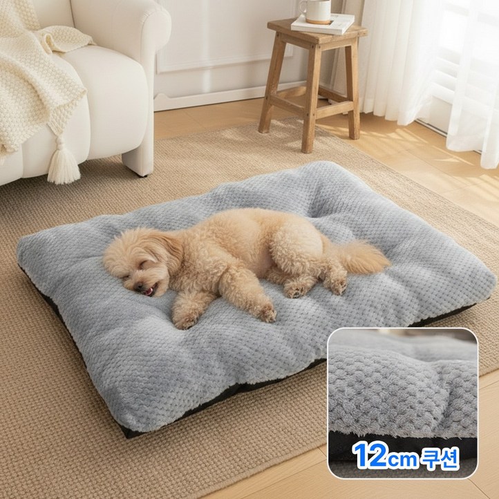 미스터댕댕 소프트 극세사 강아지 기절 꿀잠 방석