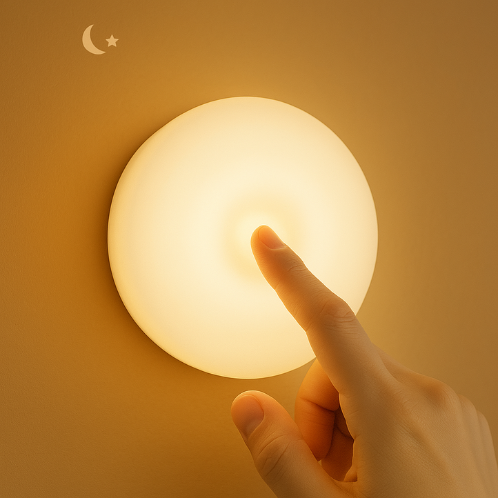 젠스테 무선 터치 USB 무드등, 웜옐로우전구색