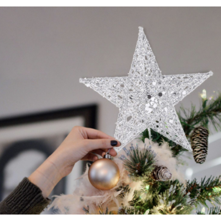 크리스마스 트리별 고급 꼭대기별 별장식 장식 오너먼트 15cm 20cm 25cm