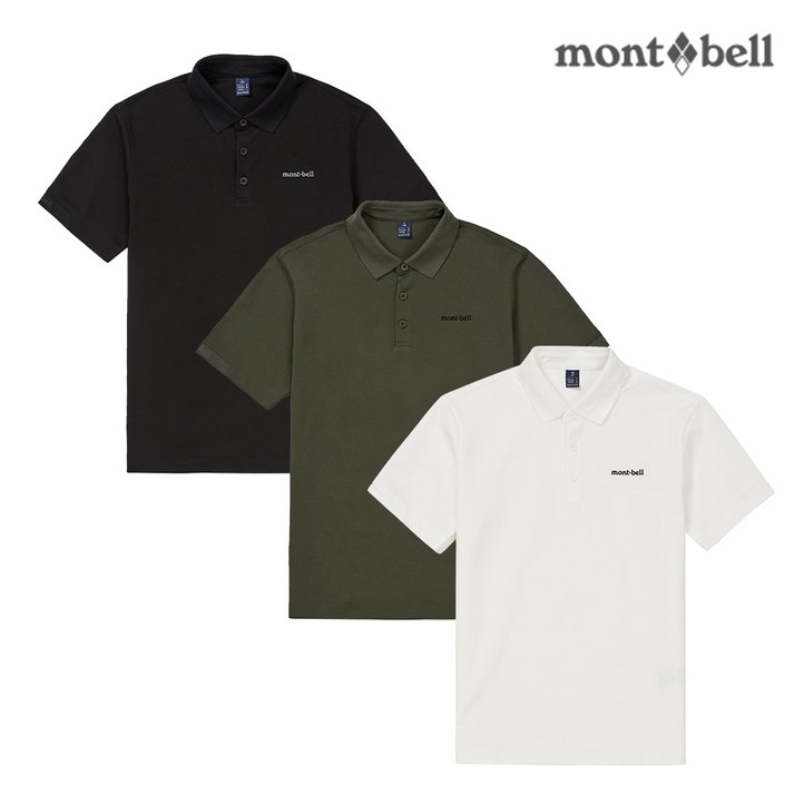 몽벨 남성 퍼포먼스L 카라 반팔 티셔츠MW3GBMOH23