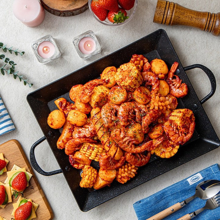 훈훈수산 해물플레터 보일링쉬림프 SET 보일링 씨푸드 홈파티 캠핑 파티