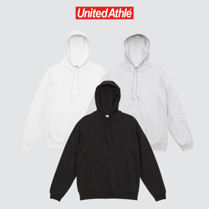 당일출고 유나이티드 애슬 남녀공용 오버핏 스웨트 후드 티셔츠 3color