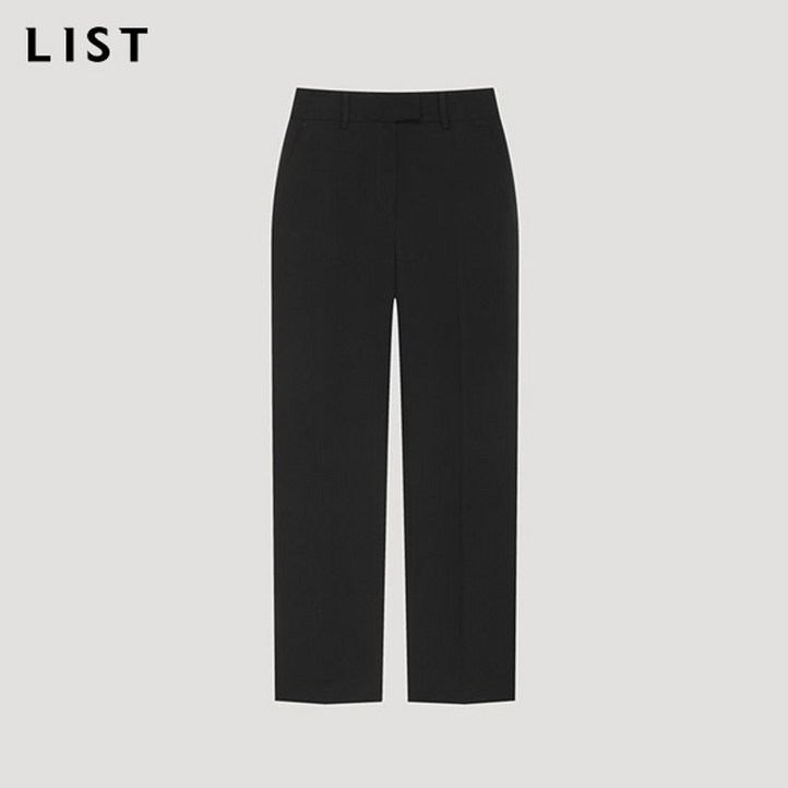 리스트 베이직 슬림 라인 슬랙스 TWWSLP62100 BK