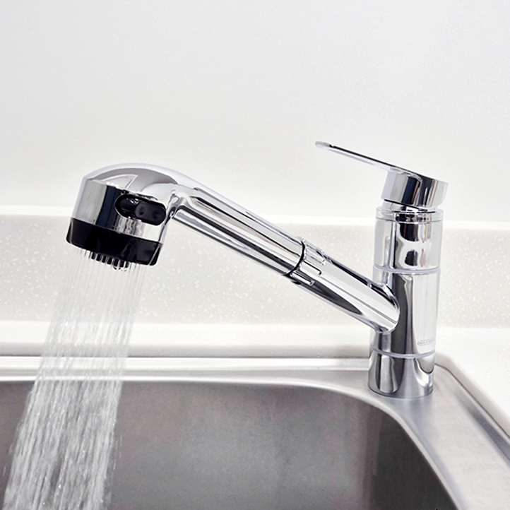 로딘 국산 주방 씽크대수전 원홀 수도꼭지 핸디형 ODIN108, 1개