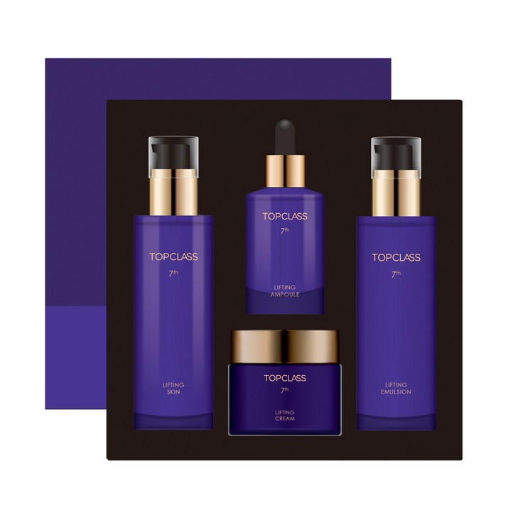 참존 탑클래스 7세대 NEW 리프팅 스킨케어 4종 선물세트스킨에멀전앰플크림, 1세트