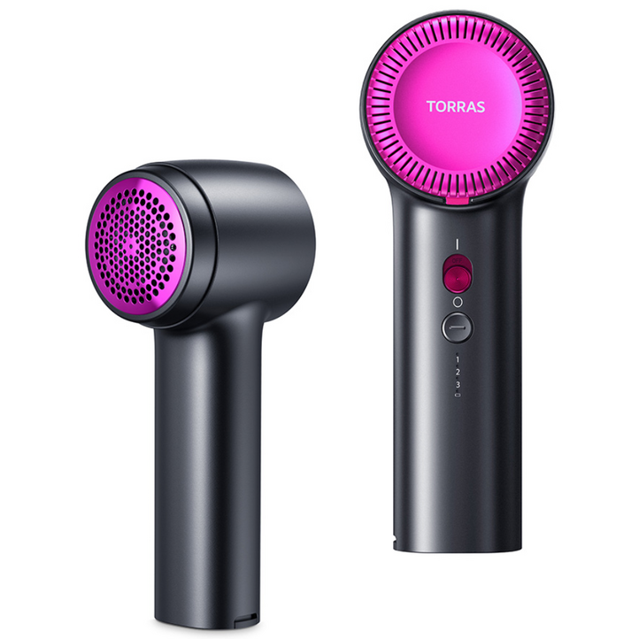 토라스 보풀제거기 프리미엄 6중날 세탁소 전문가용 충전식 보플제거, 다크그레이 핑크 RA018