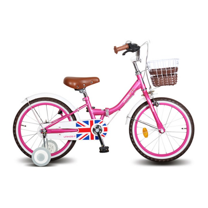 삼천리자전거 유니키즈 18 F 어린이 폴딩 자전거 18UNIKIDS-F 미조립박스배송, 핑크, 123cm 6608521843