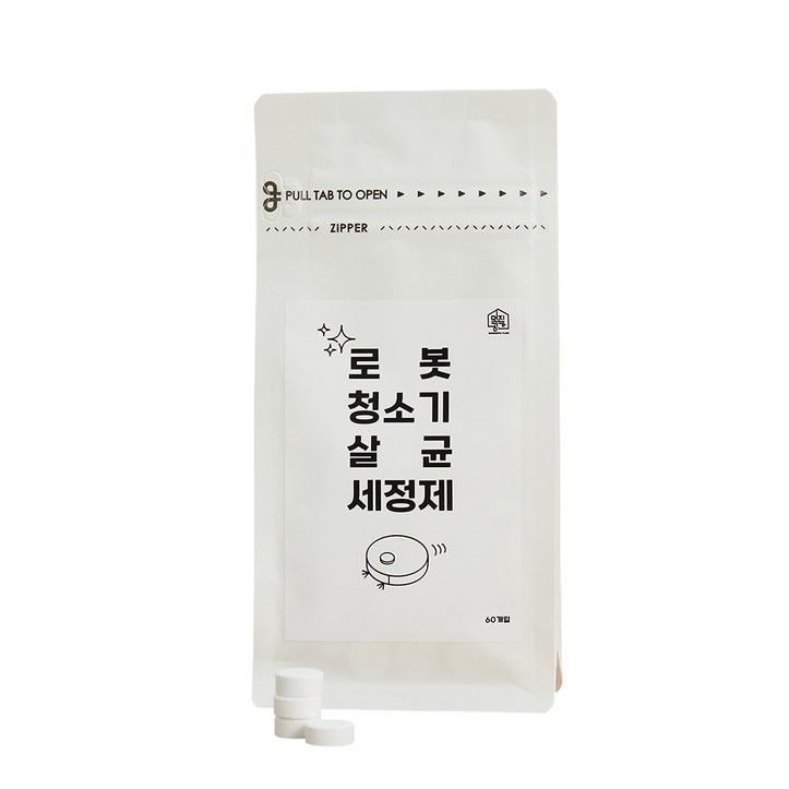 멋진공간 로봇청소기 살균 발포 고체 세제 로보락 에코백스 샤오미 드리미 호환