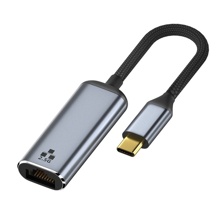 USB 타입 C 랜선 젠더 2.5G 유선랜 이더넷 Type-C 포트 아답터