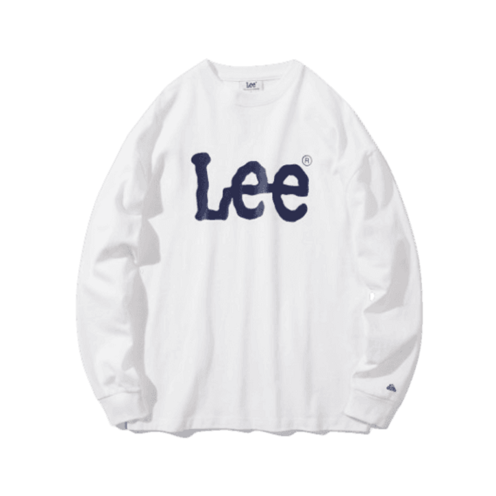 국내매장판 lee LEE 리 상의 빅 트위치 루즈핏 긴팔 티셔츠 화이트  반팔 후드 집업 맨투맨 남자 여자 공용