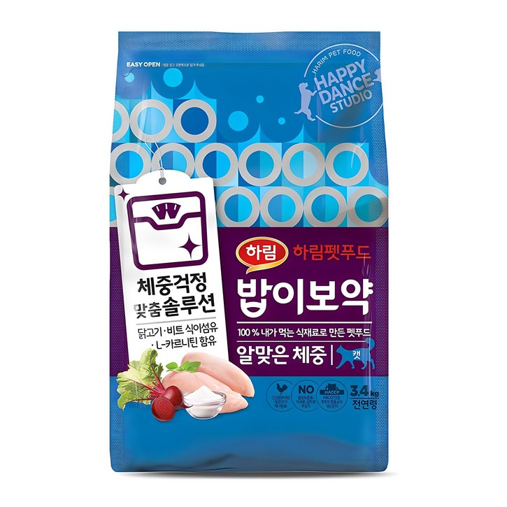 밥이보약 고양이 기능성 사료, 다이어트체중유지, 3.4kg, 1개