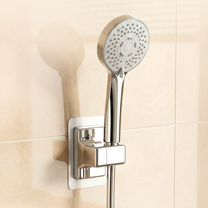 코멧 접착식 각도조절 샤워기 홀더