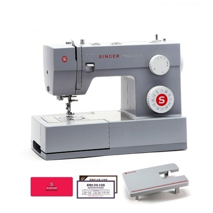 싱거 준공업용 슈퍼디럭스 미싱 + 전용확장 테이블 + 홈패션 교육수강증