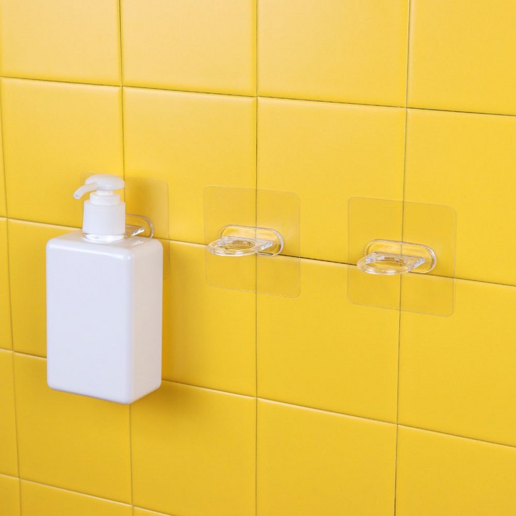 닥터무타공 다용도 욕실 용기 걸이 후크 XG-14, 투명, 20개