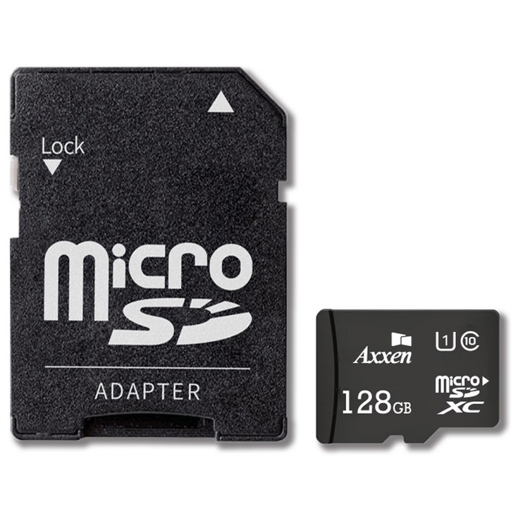 액센 프리미엄 마이크로 SD카드 어댑터 세트 MSD22, 128GB